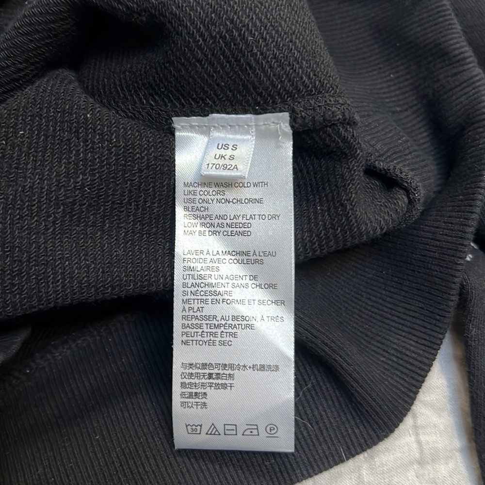 Anthropologie ELAYNA Pilcro Sz Small black sweatshirts - Picture 7 of 7